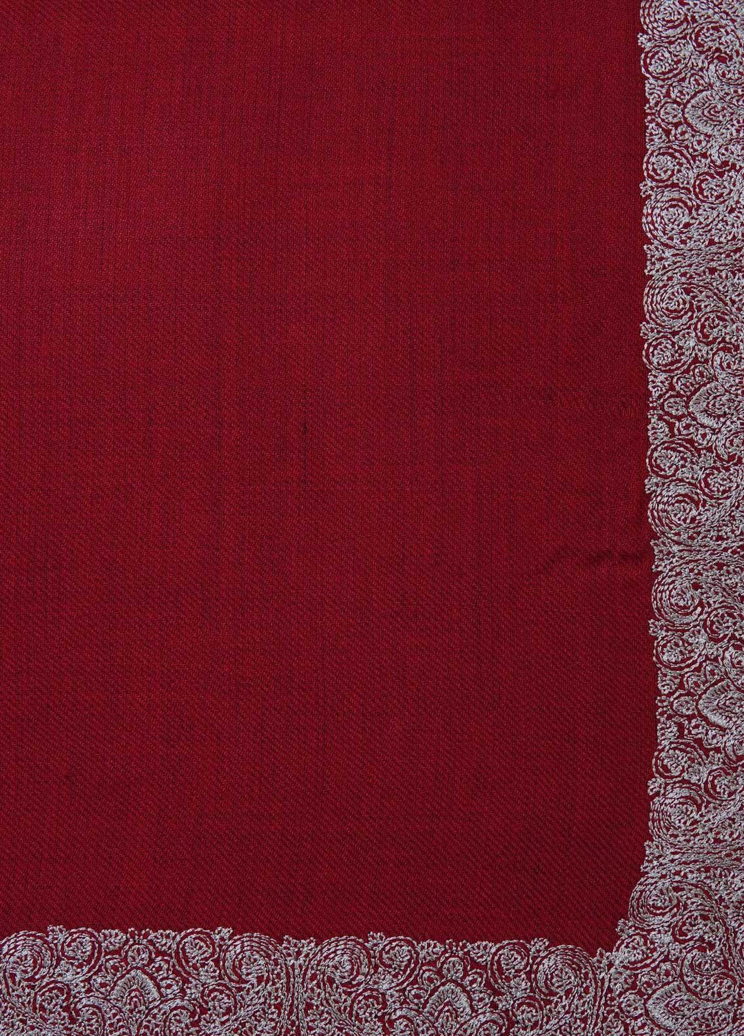 Sanaulla Exclusive Range  Pashmina  Shawls AKP-21 Red 05 - Pashmina Shawls