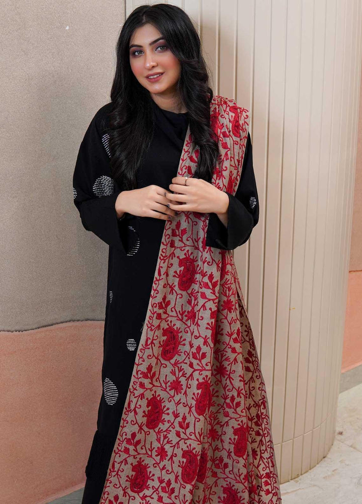 Sanaulla Exclusive Range  Pashmina  Shawls AKP-14 Beige - Pashmina Shawls