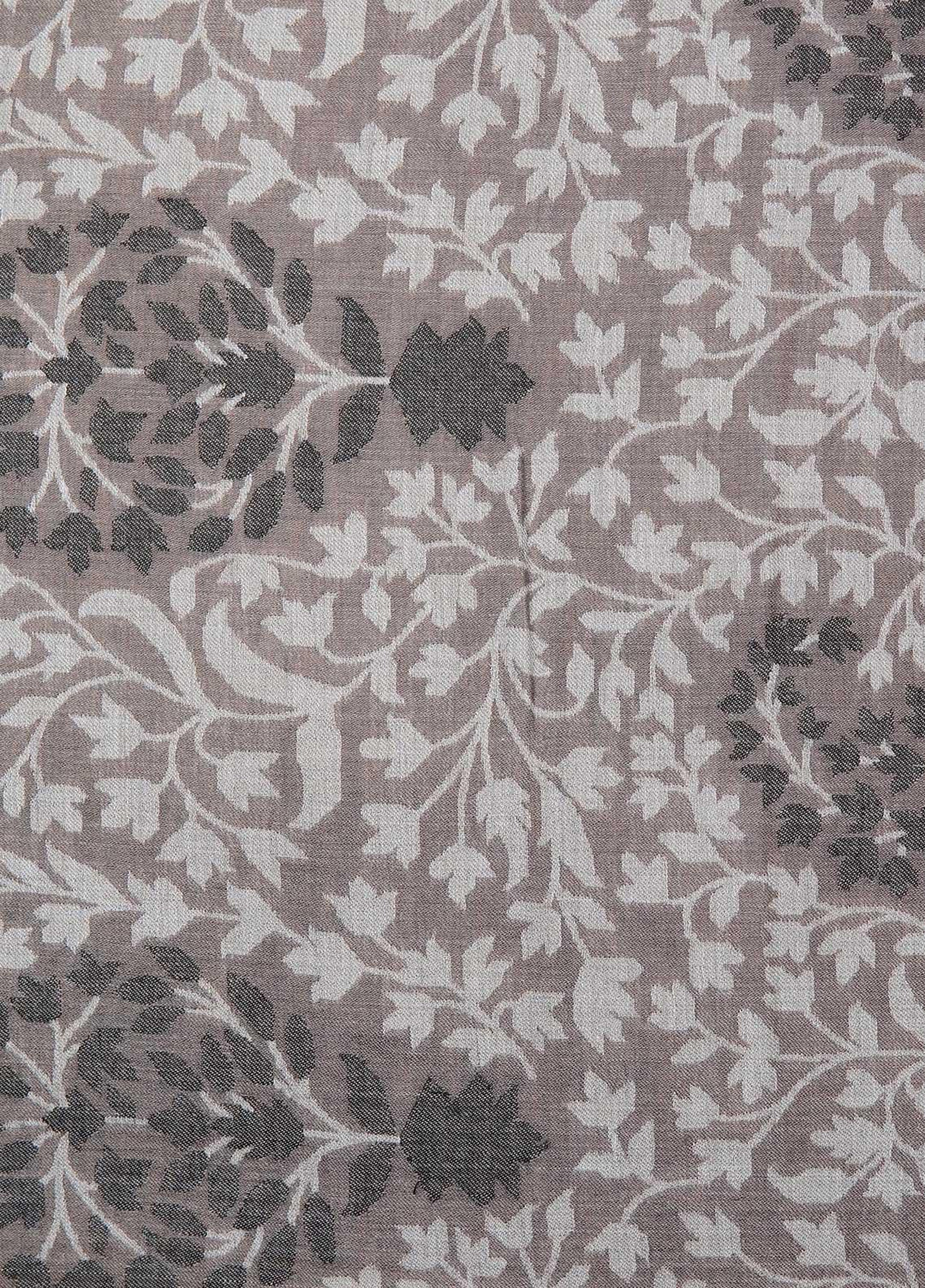 Sanaulla Exclusive Range  Pashmina  Shawls MAMA-12 Grey-1 - Pashmina Shawls