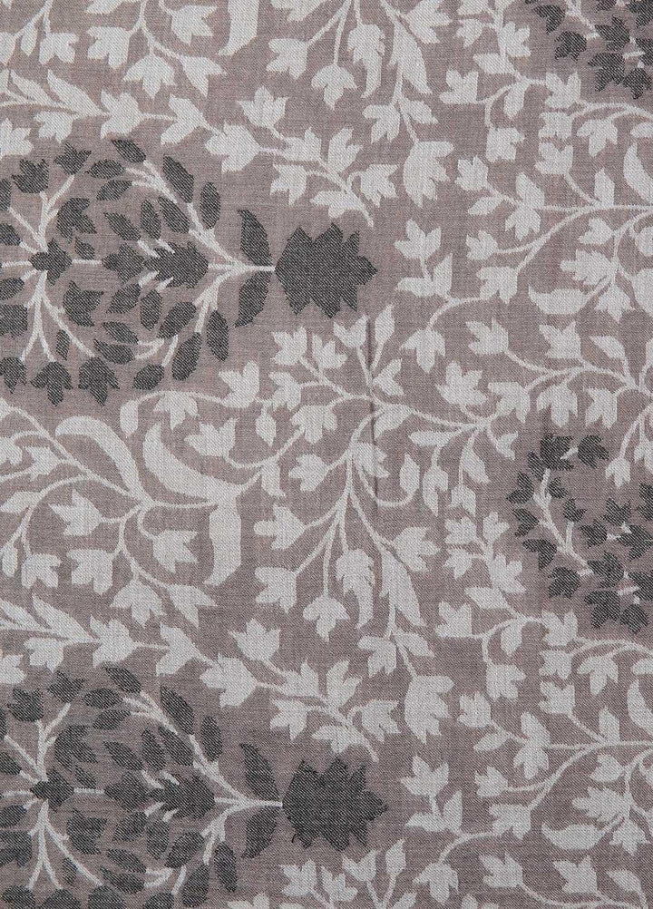 Sanaulla Exclusive Range  Pashmina  Shawls MAMA-12 Grey-1 - Pashmina Shawls