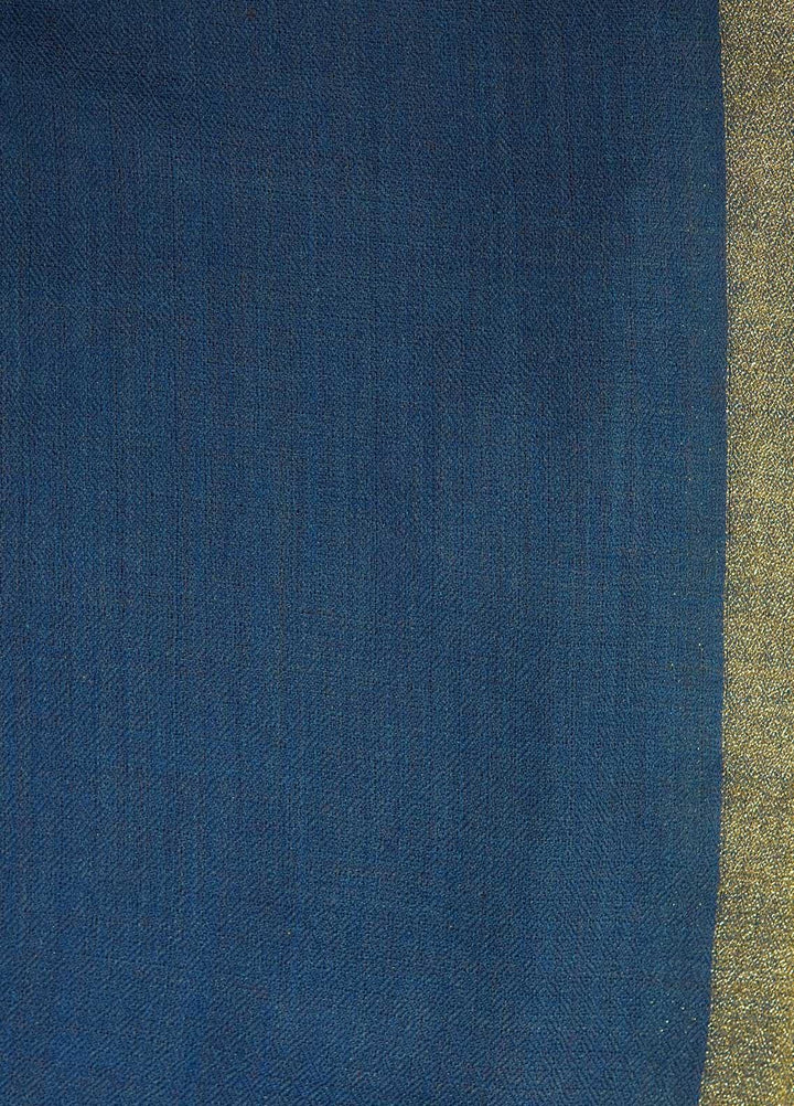 Sanaulla Exclusive Range  Pashmina  Shawls MAMA-41 Royal Blue - Pashmina Shawls