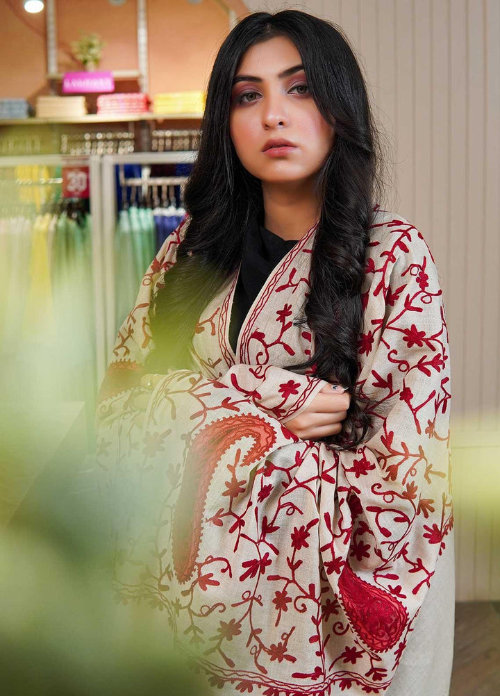 Sanaulla Exclusive Range  Pashmina  Shawls AKP-14 Fawn 01 - Pashmina Shawls