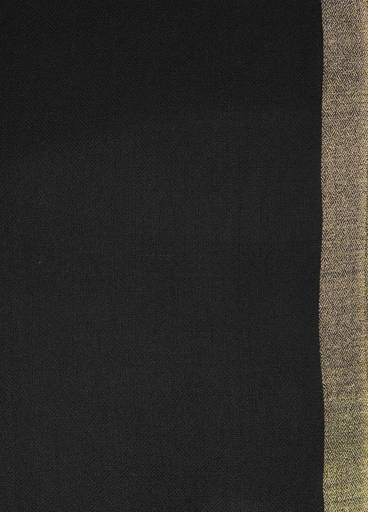 Sanaulla Exclusive Range  Pashmina  Shawls MAMA-41 Black-1 - Pashmina Shawls