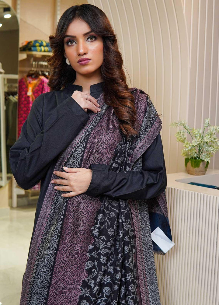 Sanaulla Exclusive Range  Pashmina  Shawls MAMA-12 Blue-2 - Pashmina Shawls