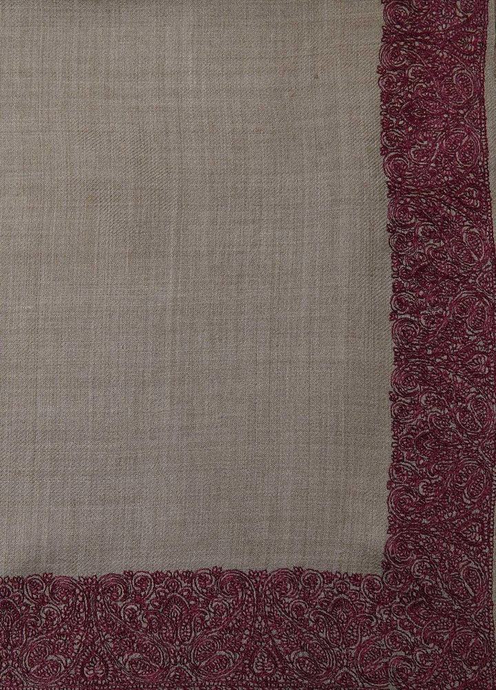 Sanaulla Exclusive Range  Pashmina  Shawls AKP-21 Brown 04 - Pashmina Shawls