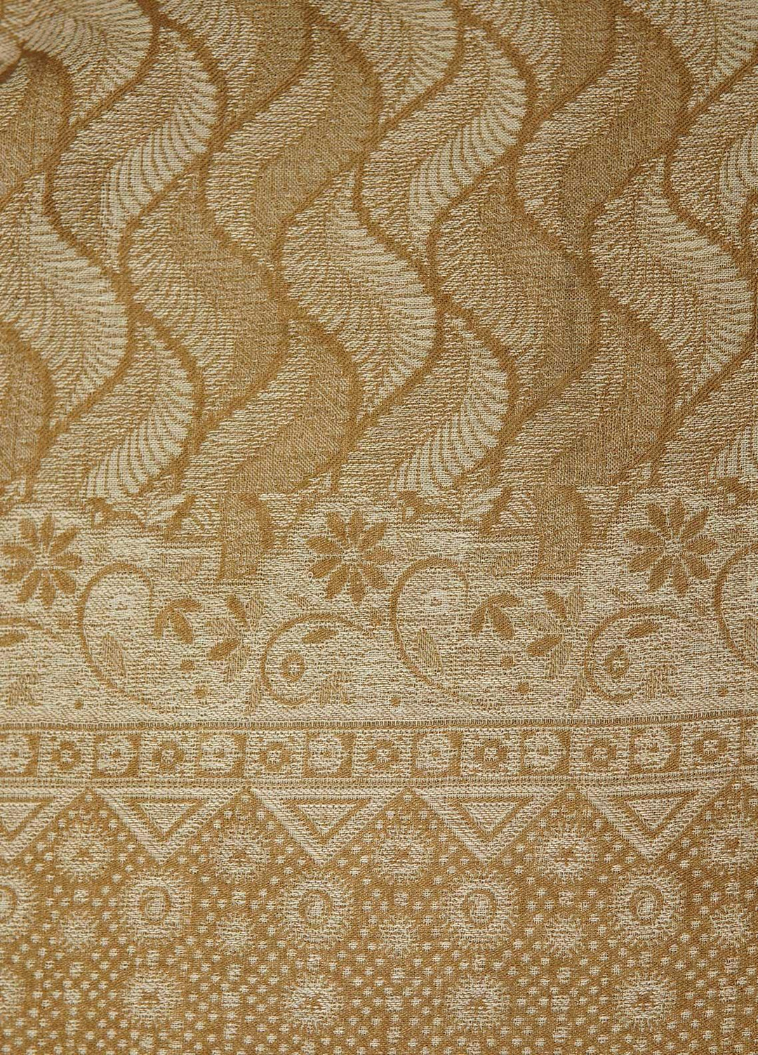 Sanaulla Exclusive Range  Pashmina  Shawls AKP-22 L Brown 02 - Pashmina Shawls