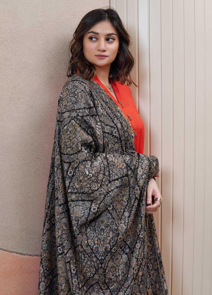 Sanaulla Exclusive Range  Pashmina  Shawls MAMA-32 Multi-3 - Pashmina Shawls