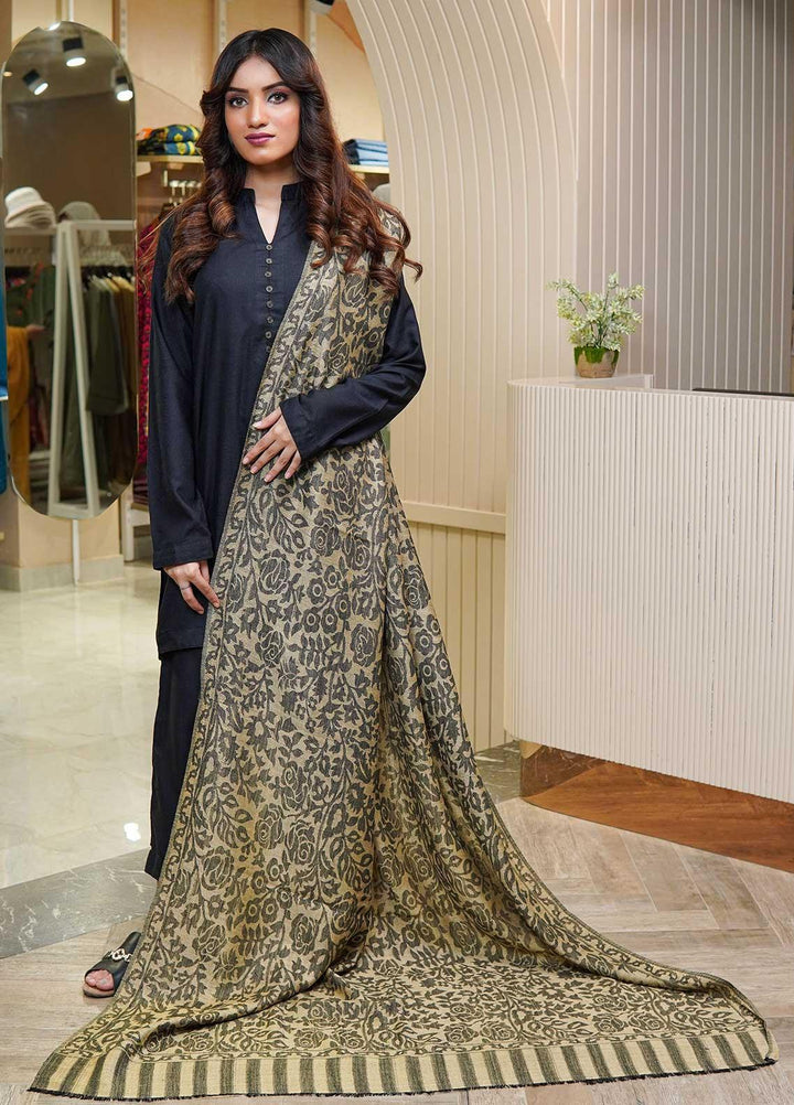 Sanaulla Exclusive Range  Pashmina  Shawls AKP-07 Green 01 - Pashmina Shawls