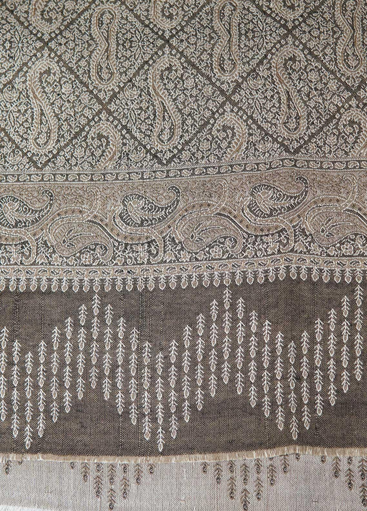 Sanaulla Exclusive Range  Pashmina  Shawls AKP-22 Grey 02 - Pashmina Shawls