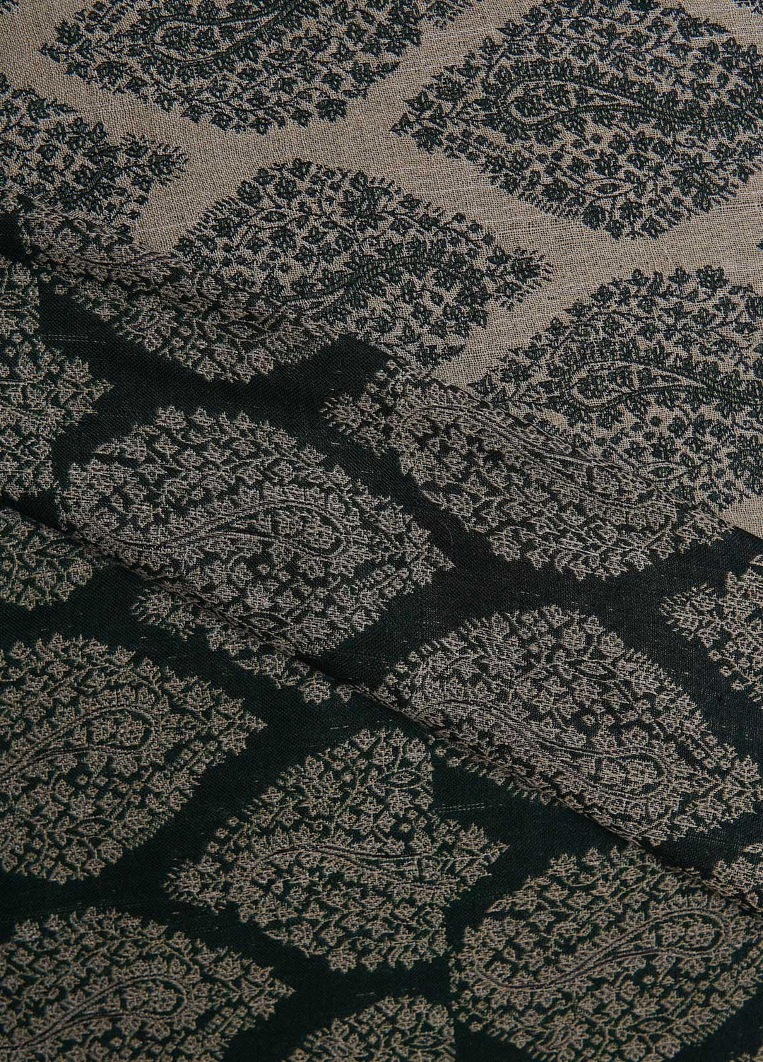 Sanaulla Exclusive Range  Pashmina  Shawls AKP-22 Green 01 - Pashmina Shawls