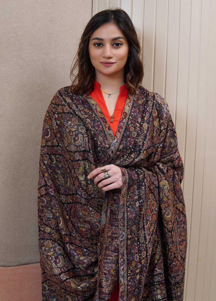 Sanaulla Exclusive Range  Pashmina  Shawls MAMA-32 Multi-4 - Pashmina Shawls