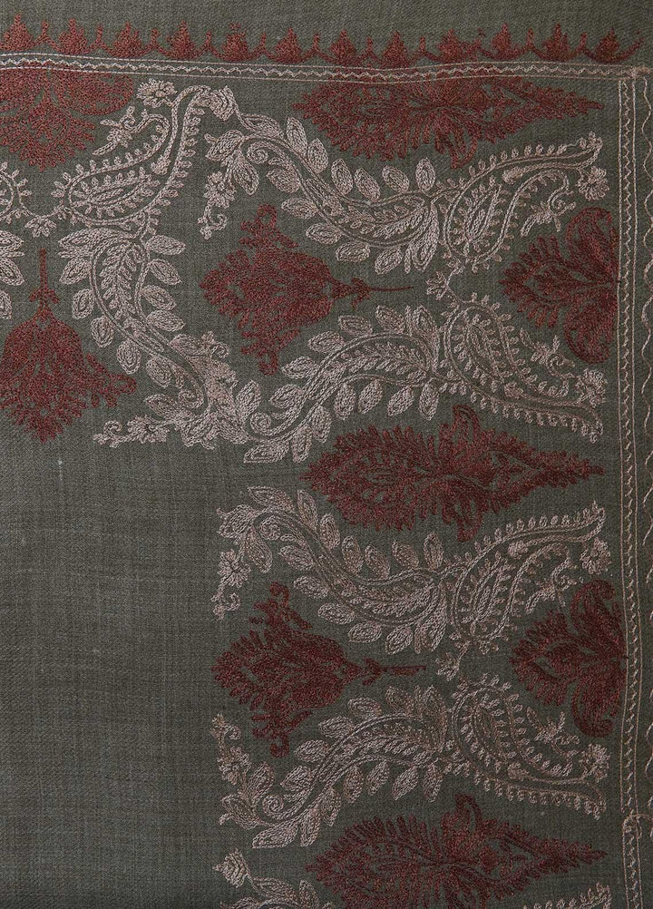 Sanaulla Exclusive Range  Pashmina  Shawls AKP-01 L Green - Pashmina Shawls