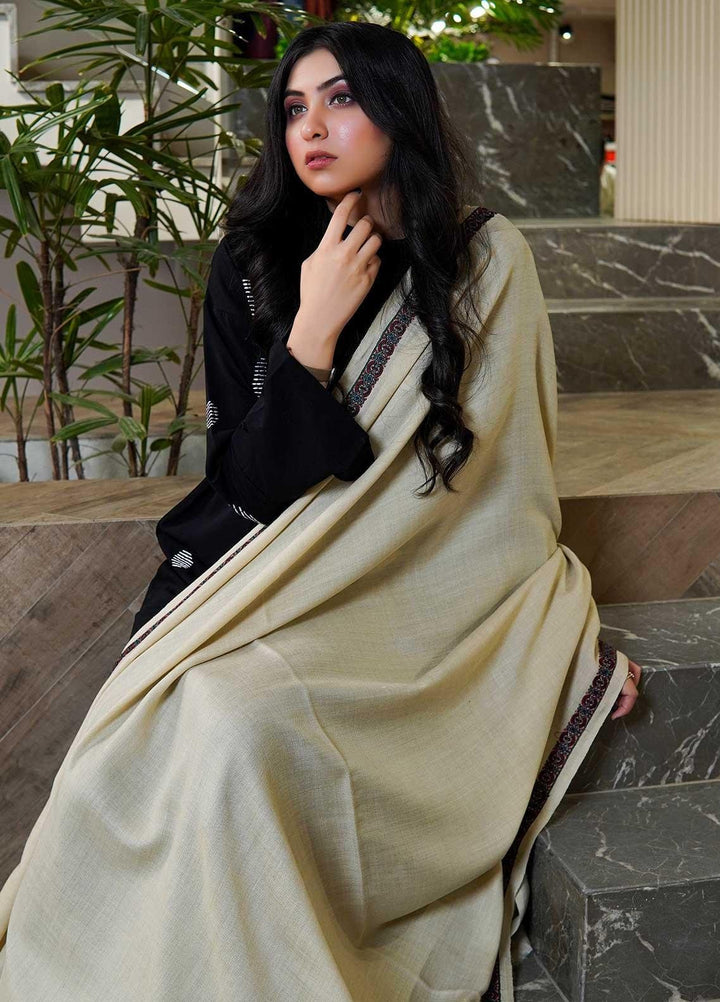 Sanaulla Exclusive Range  Pashmina  Shawls AKP-21 Fawn - Pashmina Shawls