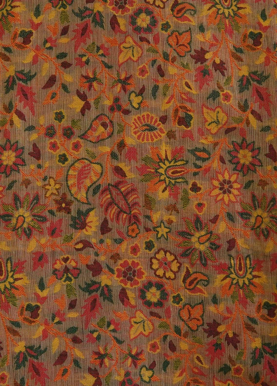 Sanaulla Exclusive Range  Pashmina  Shawls MAMA-02 Brown-3 - Pashmina Shawls