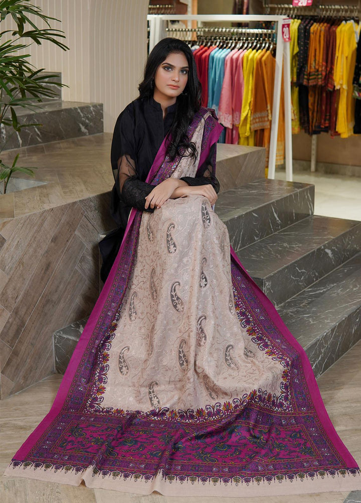 Sanaulla Exclusive Range  Pashmina  Shawls AKP-09 Fawn 02 - Pashmina Shawls