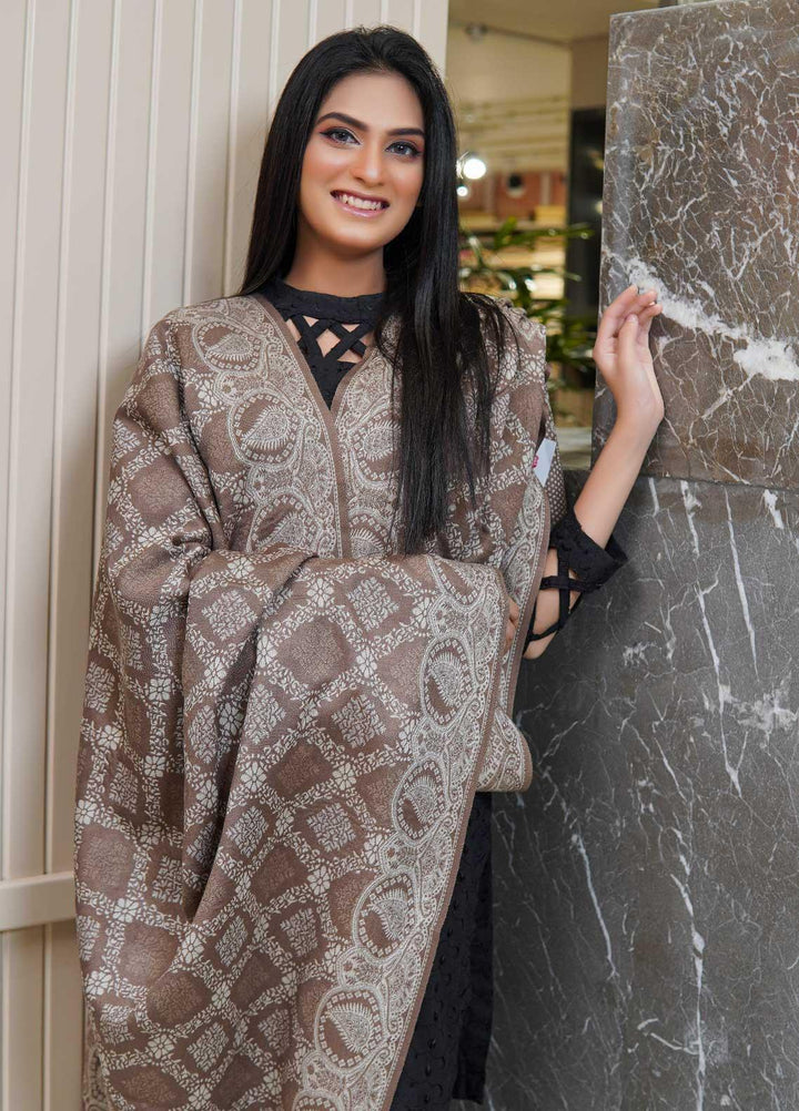 Sanaulla Exclusive Range  Pashmina  Shawls AKP-22 Beige 03 - Pashmina Shawls