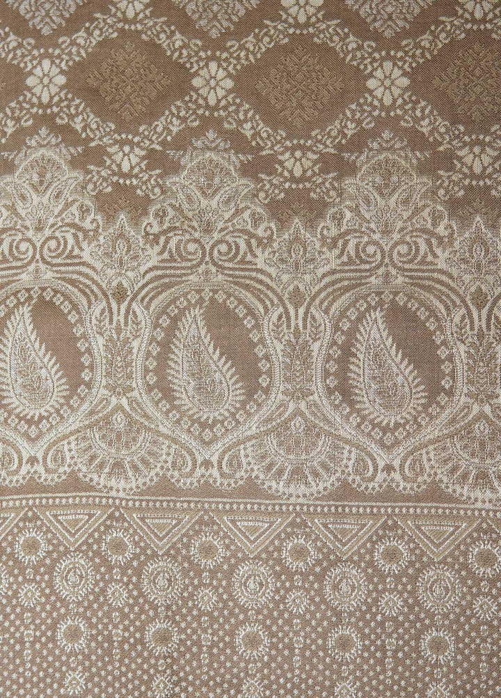 Sanaulla Exclusive Range  Pashmina  Shawls AKP-22 Beige 03 - Pashmina Shawls