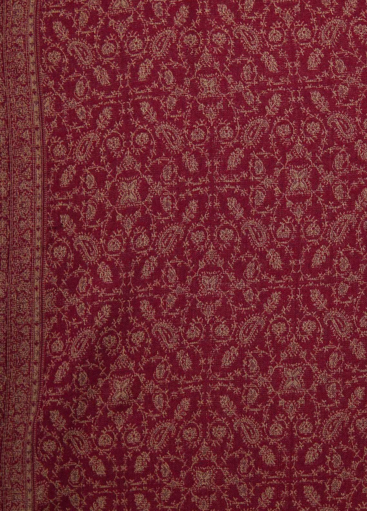 Sanaulla Exclusive Range  Pashmina  Shawls AKP-22 Red 01 - Pashmina Shawls