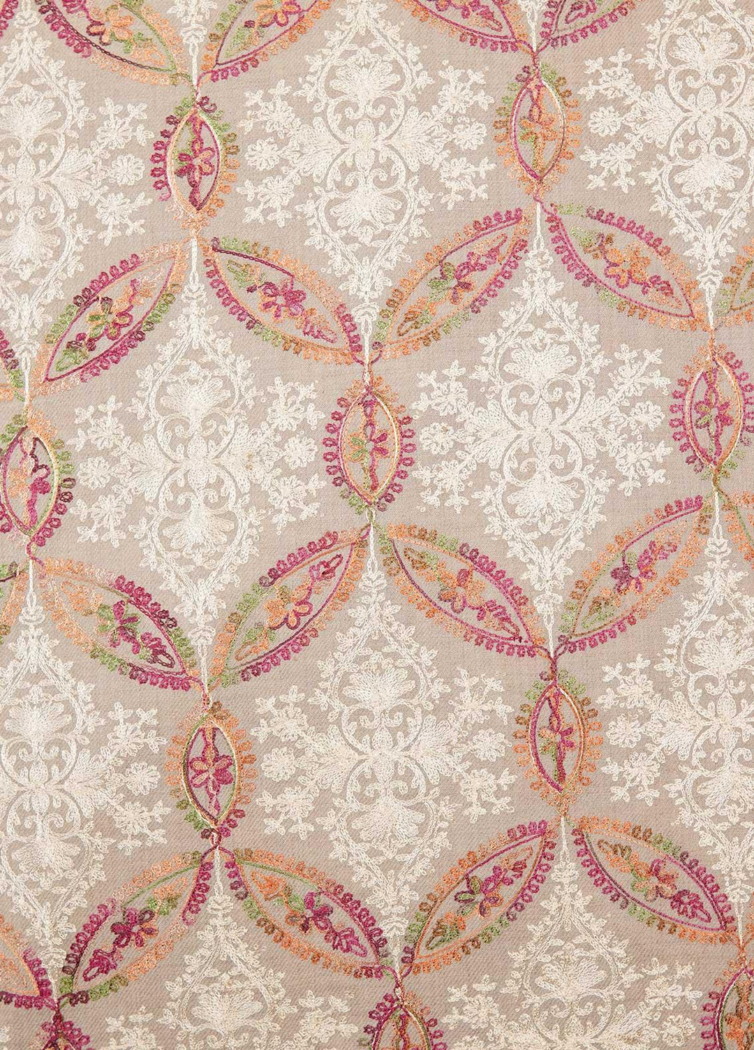 Sanaulla Exclusive Range  Pashmina  Shawls MAMA-22 Beige-4 - Pashmina Shawls