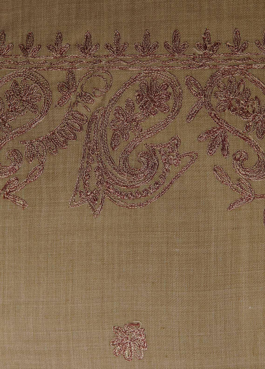 Sanaulla Exclusive Range  Pashmina  Shawls AKP-16 Brown 04 - Pashmina Shawls