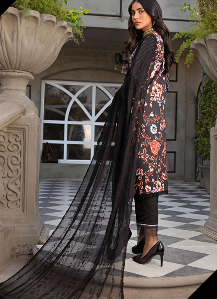 Sanaya Embroidered Lawn Suits Unstitched 3 Piece SNY21L Ghazal - Luxury Collection
