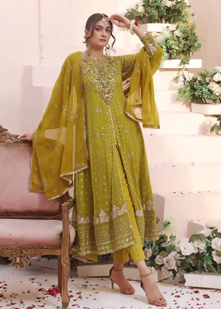 Al Harir Apparel Pret Embroidered Chiffon 3 Piece Suit Dhaani