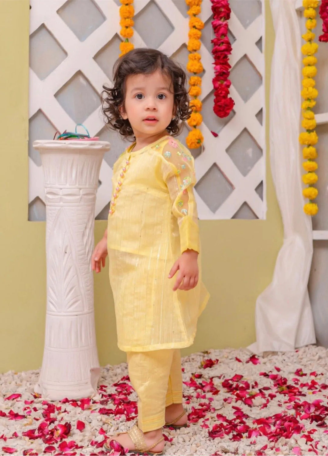 Sania Khan Pret Embroidered Lawn 2 Piece Suit Yellow