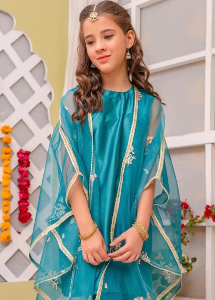 Sania Khan Pret Embroidered Organza 2 Piece Suit Court