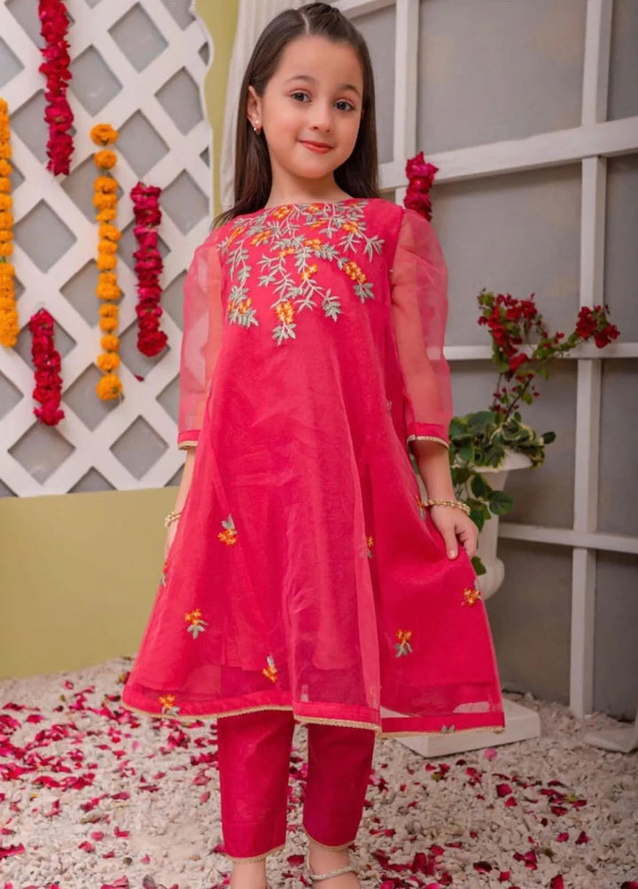 Sania Khan Pret Embroidered Organza 2 Piece Suit Organza