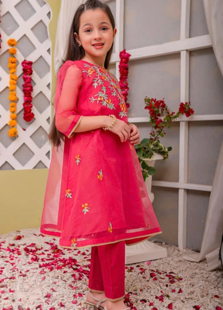 Sania Khan Pret Embroidered Organza 2 Piece Suit Organza