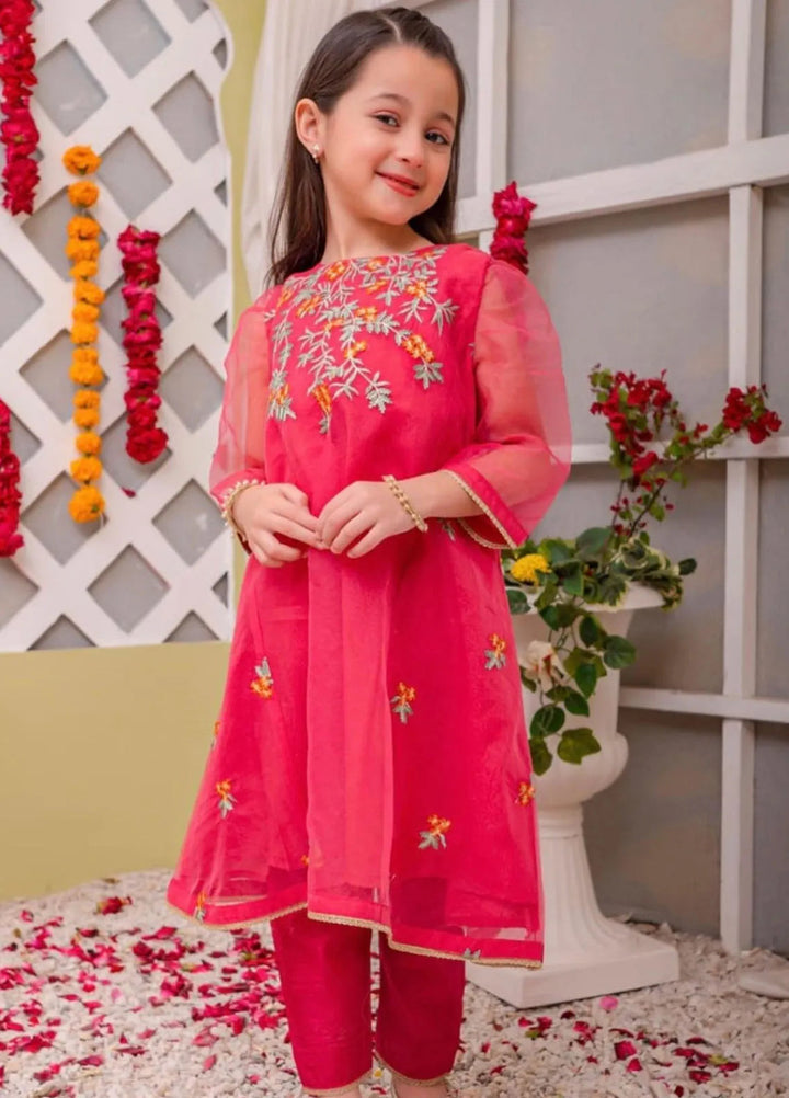 Sania Khan Pret Embroidered Organza 2 Piece Suit Organza