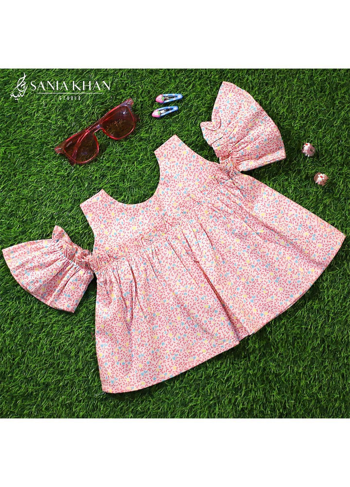 Sania Khan Cotton Fancy Frocks for Girls -  SNK21F Outfit 03