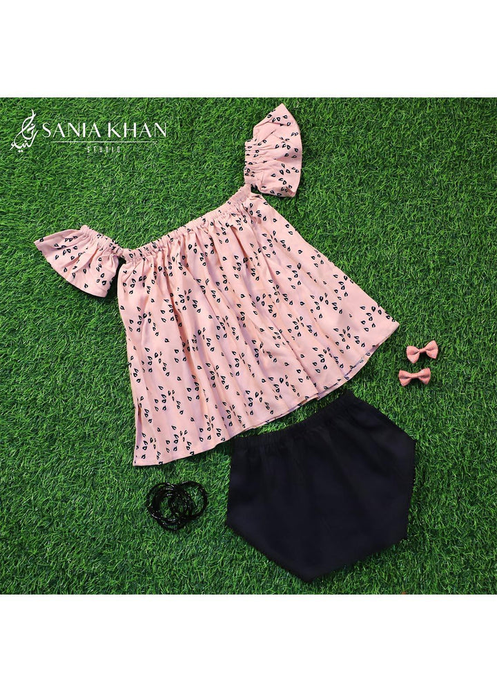 Sania Khan Linen Fancy Girls Frocks -  SNK21F Outfit 04