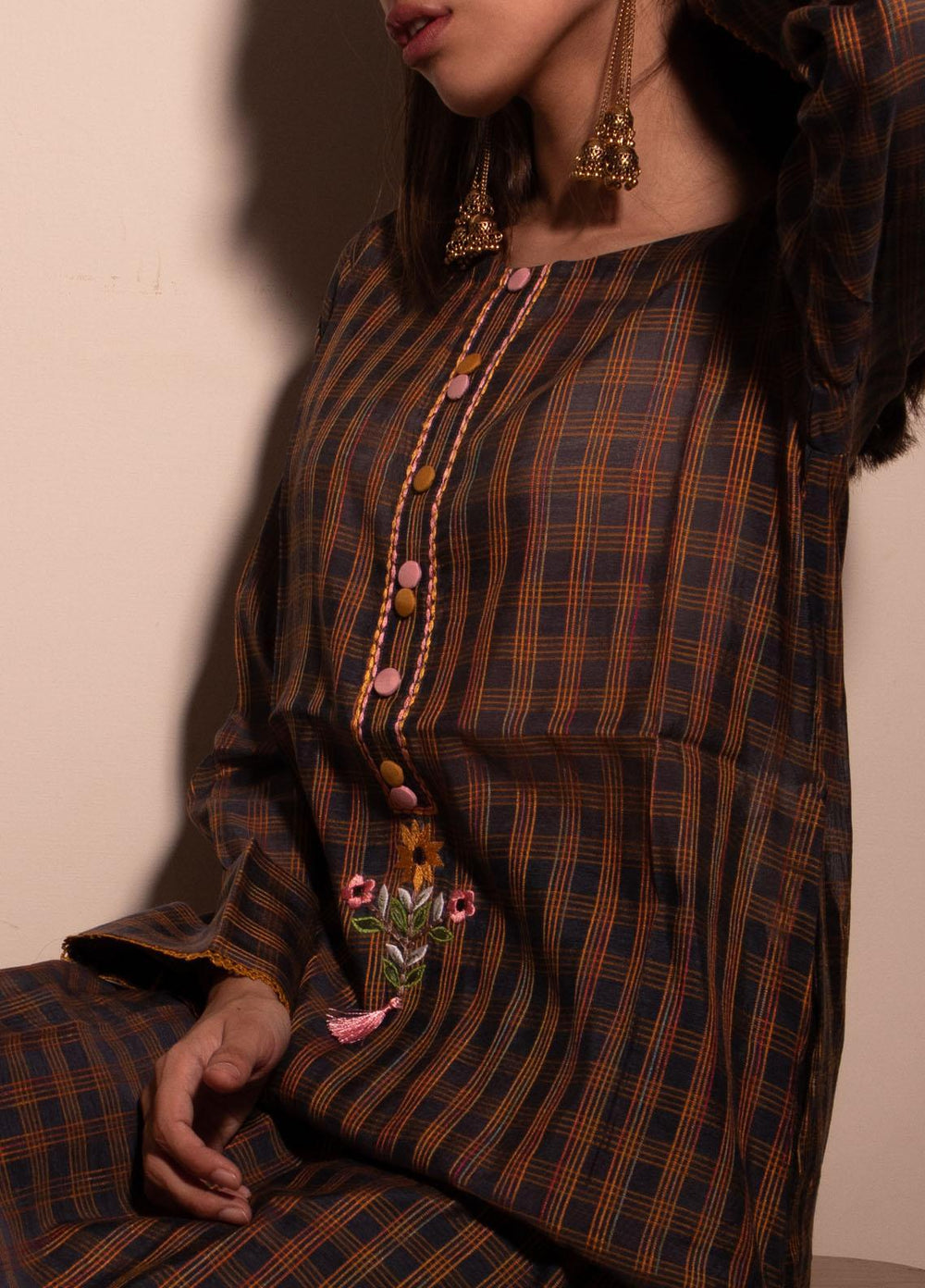 Sania Khan Pret  Lawn 2 Piece Checks
