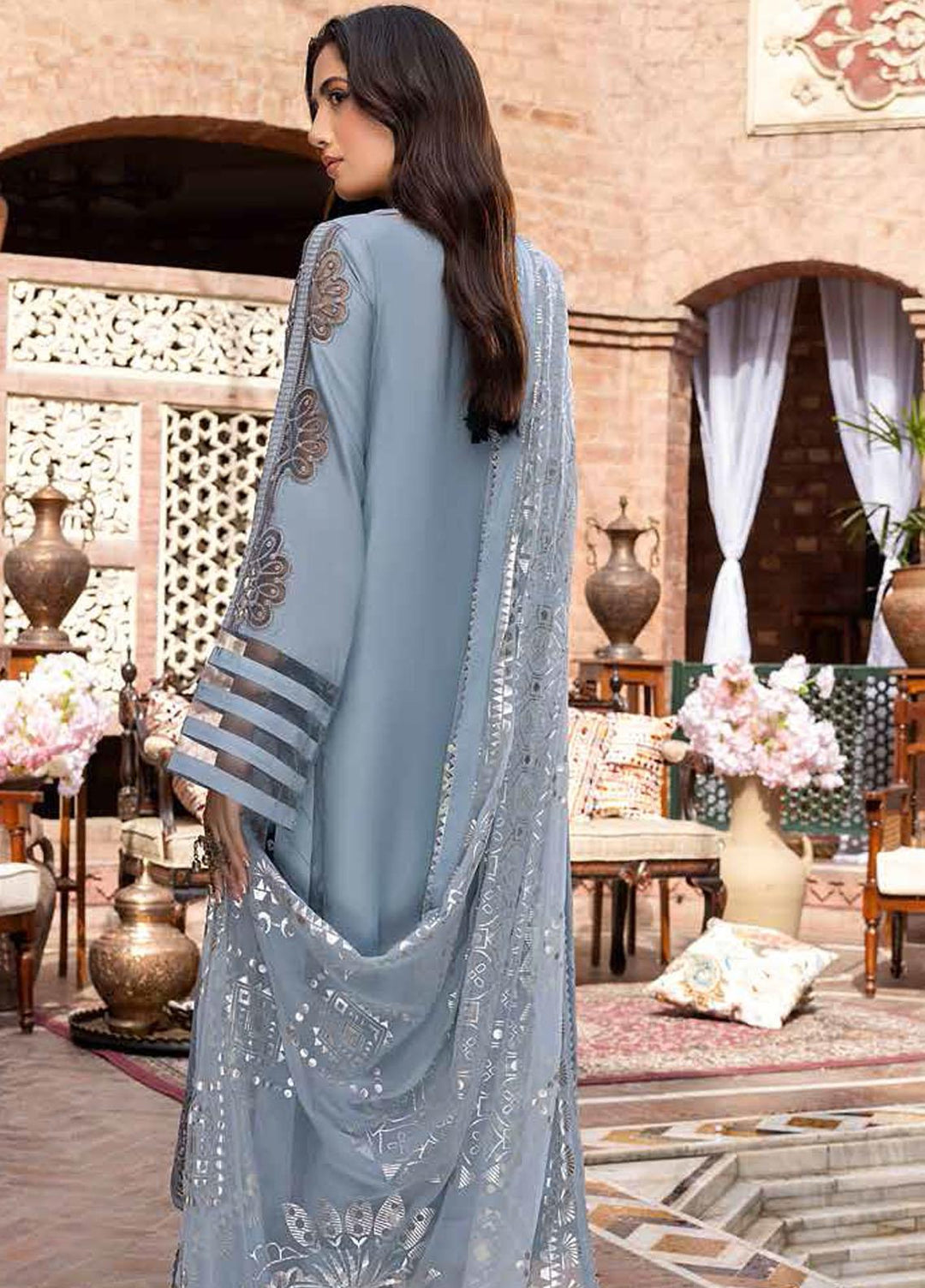 Sanjh By Charizma Embroidered Lawn Suits Unstitched 3 Piece CRZ22-S2 ED-06 - Festive Collection