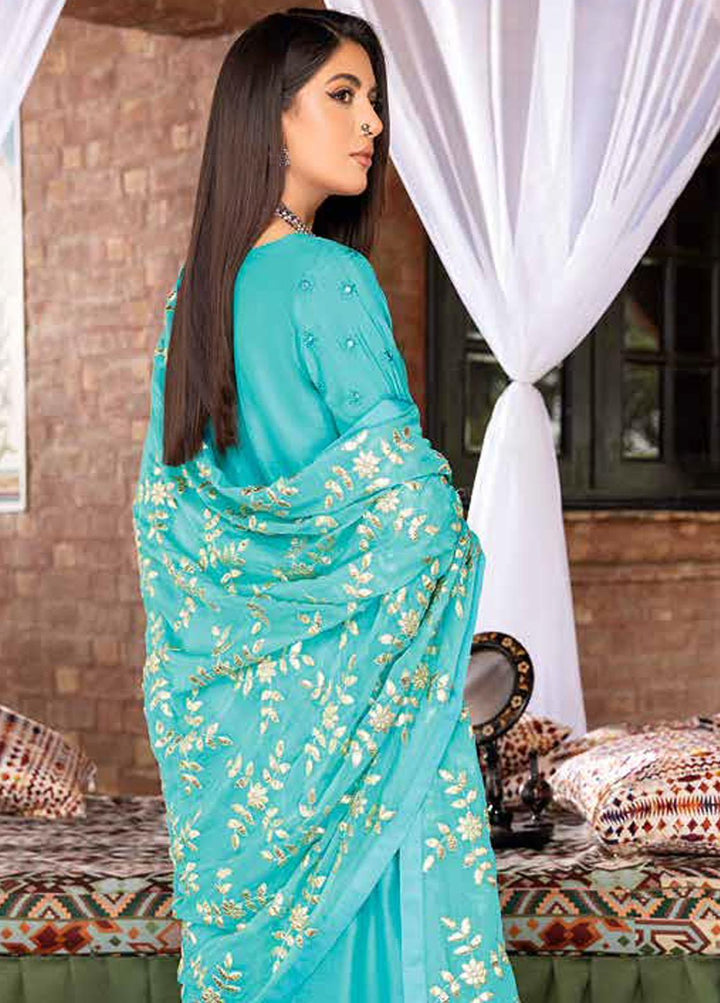 Sanjh By Charizma Embroidered Lawn Suits Unstitched 3 Piece CRZ22-S2 ED-08 - Festive Collection