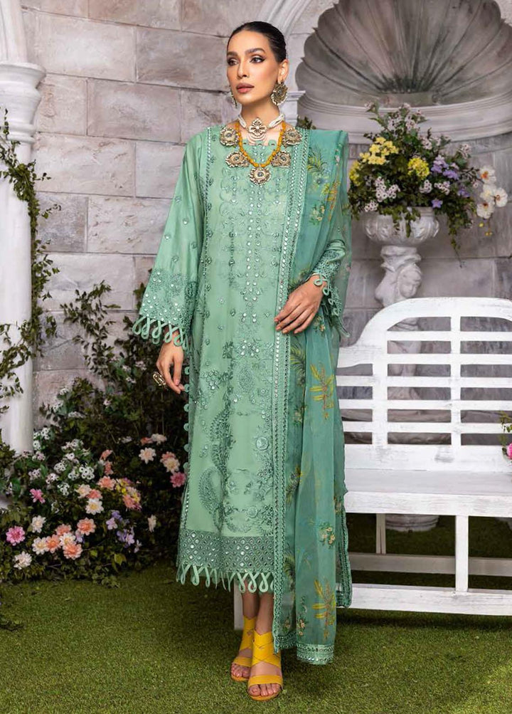 Sanjh By Charizma Embroidered Lawn Suits Unstitched 3 Piece CRZ22-S2 ED-09 - Festive Collection