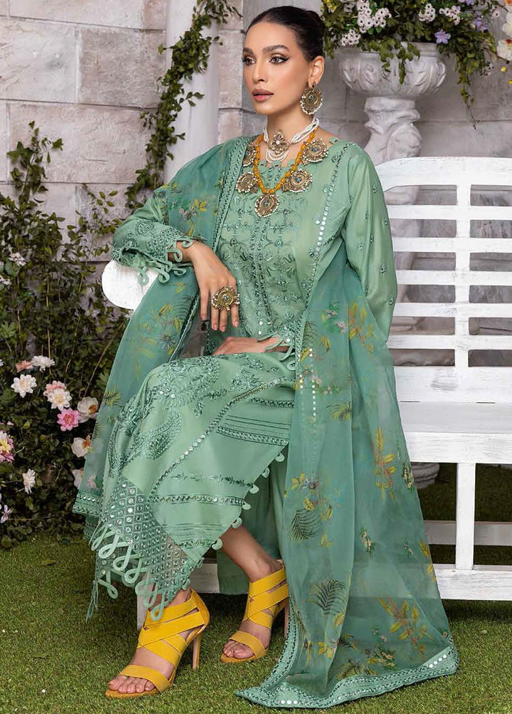 Sanjh By Charizma Embroidered Lawn Suits Unstitched 3 Piece CRZ22-S2 ED-09 - Festive Collection