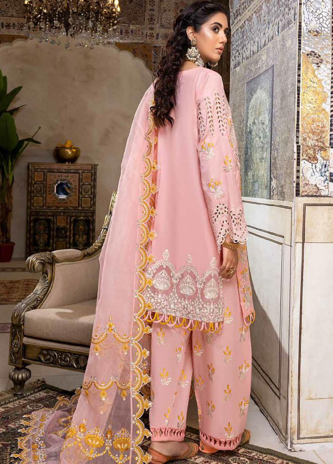 Sanjh By Charizma Embroidered Lawn Suits Unstitched 3 Piece CRZ22-S2 ED-10 - Festive Collection