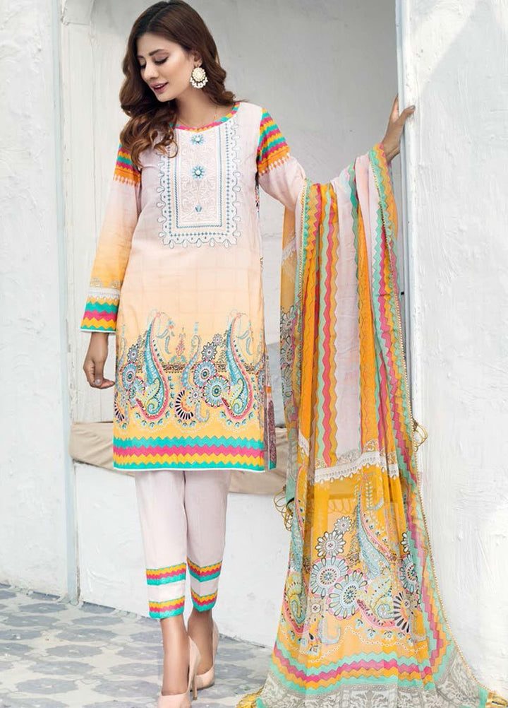Sanoor by Noor Fatima Embroidered Lawn Suits Unstitched 3 Piece SN21SS D-259 - Summer Collection