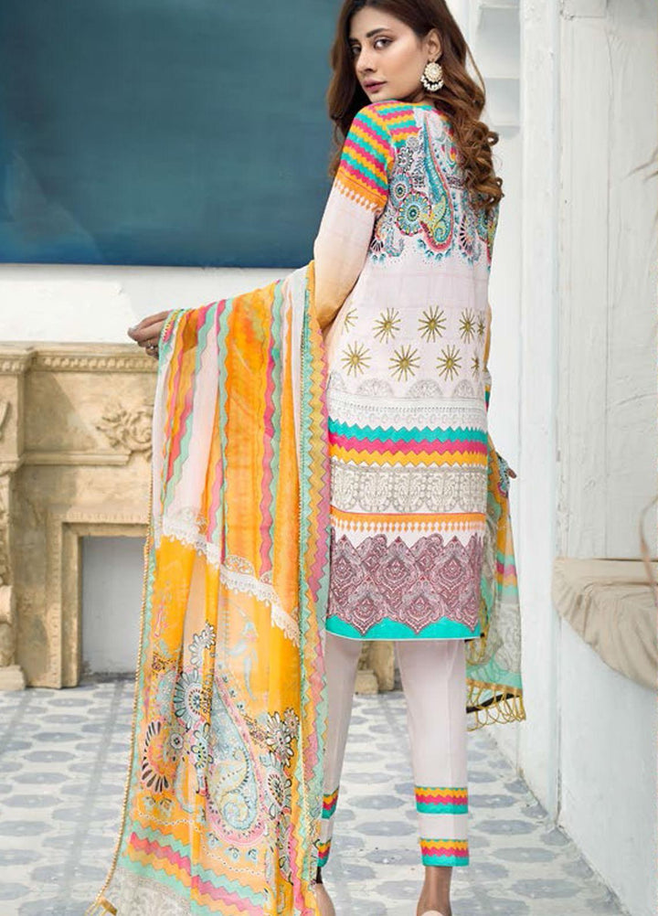 Sanoor by Noor Fatima Embroidered Lawn Suits Unstitched 3 Piece SN21SS D-259 - Summer Collection