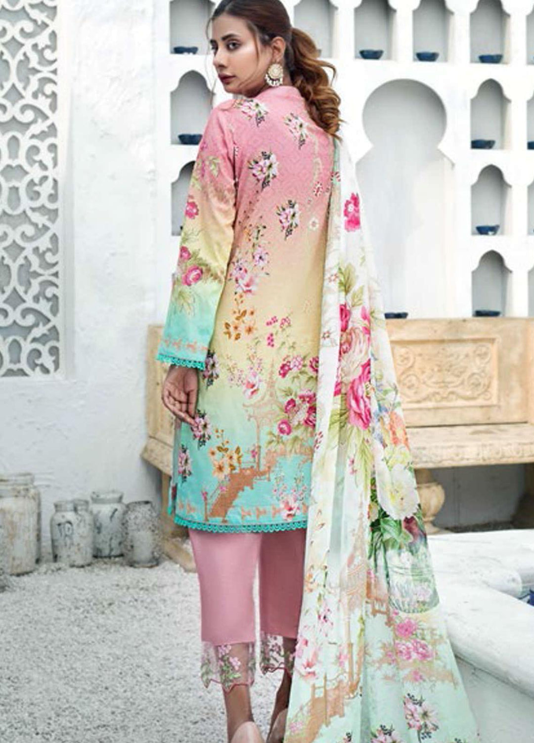 Sanoor by Noor Fatima Embroidered Lawn Suits Unstitched 3 Piece SN21SS D-262 - Summer Collection