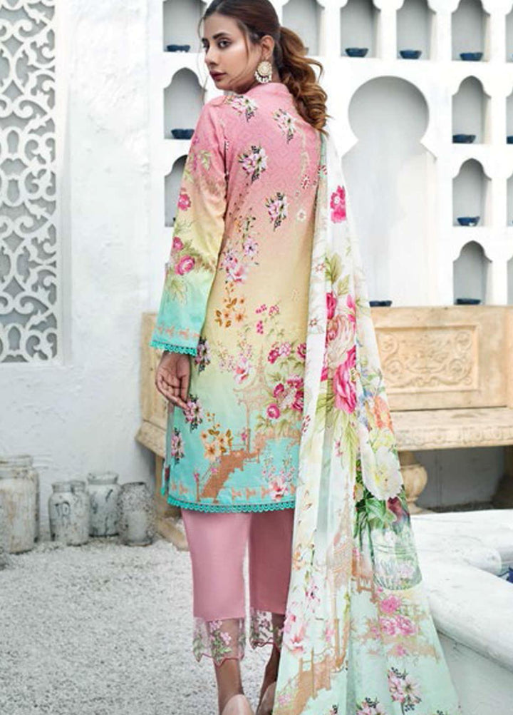 Sanoor by Noor Fatima Embroidered Lawn Suits Unstitched 3 Piece SN21SS D-262 - Summer Collection