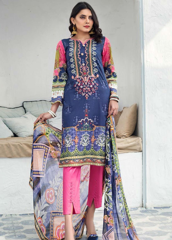 Sanoor by Noor Fatima Embroidered Lawn Suits Unstitched 3 Piece SN21SS D-263 - Summer Collection