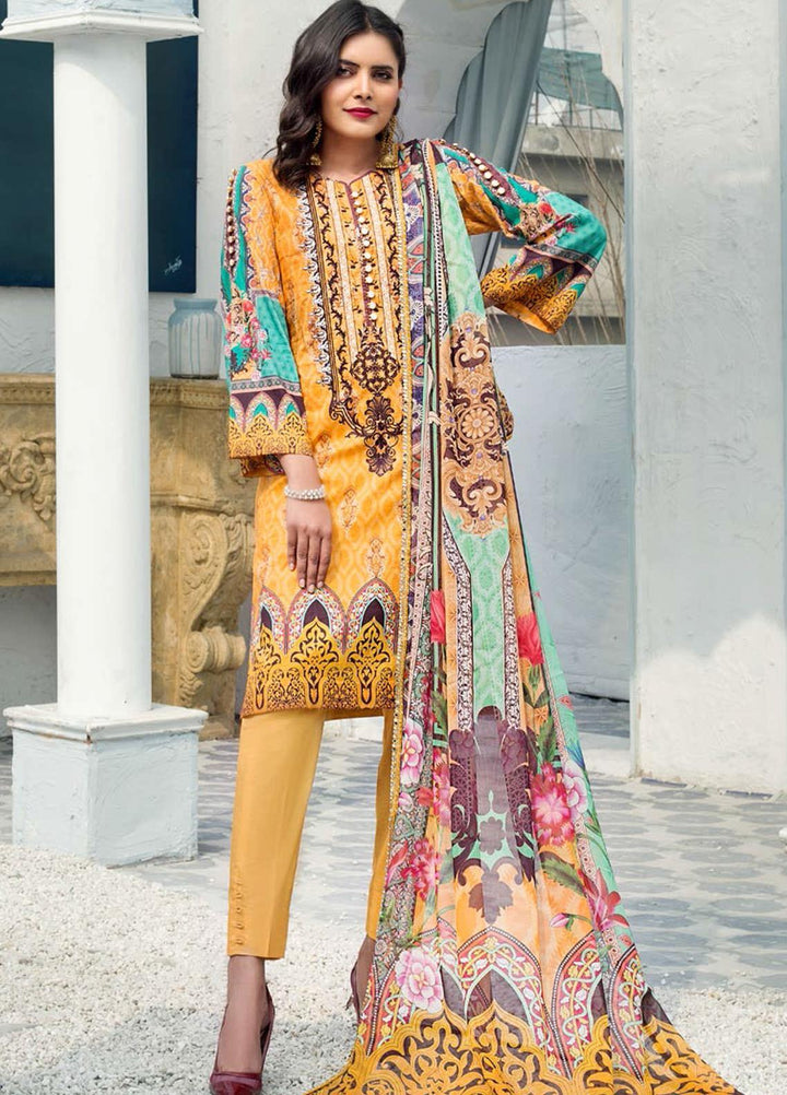 Sanoor by Noor Fatima Embroidered Lawn Suits Unstitched 3 Piece SN21SS D-265 - Summer Collection