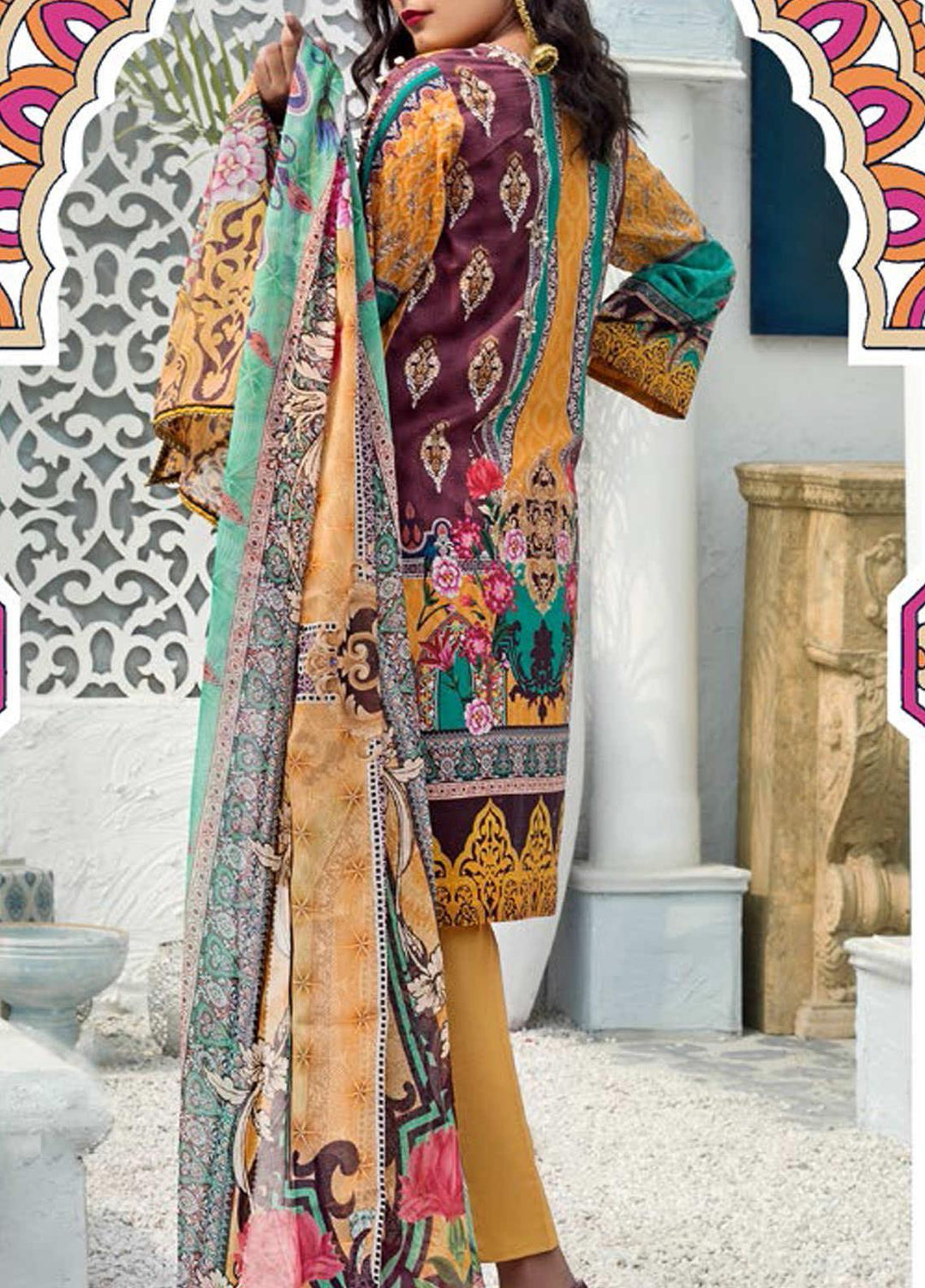 Sanoor by Noor Fatima Embroidered Lawn Suits Unstitched 3 Piece SN21SS D-265 - Summer Collection