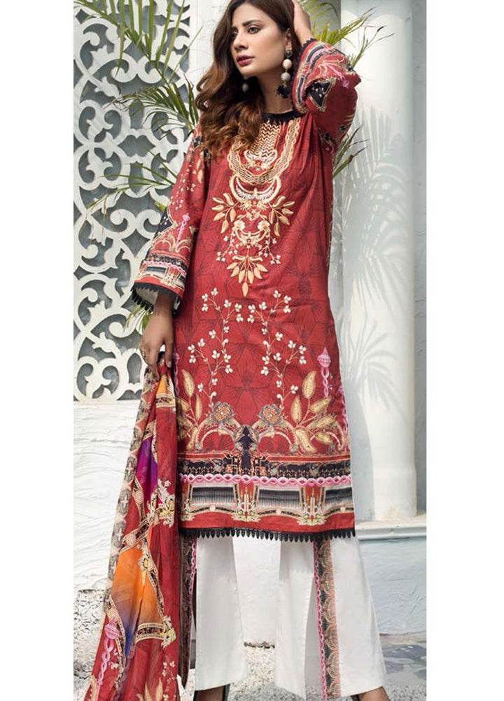 Sanoor by Noor Fatima Embroidered Lawn Suits Unstitched 3 Piece SN21SS D-266 - Summer Collection