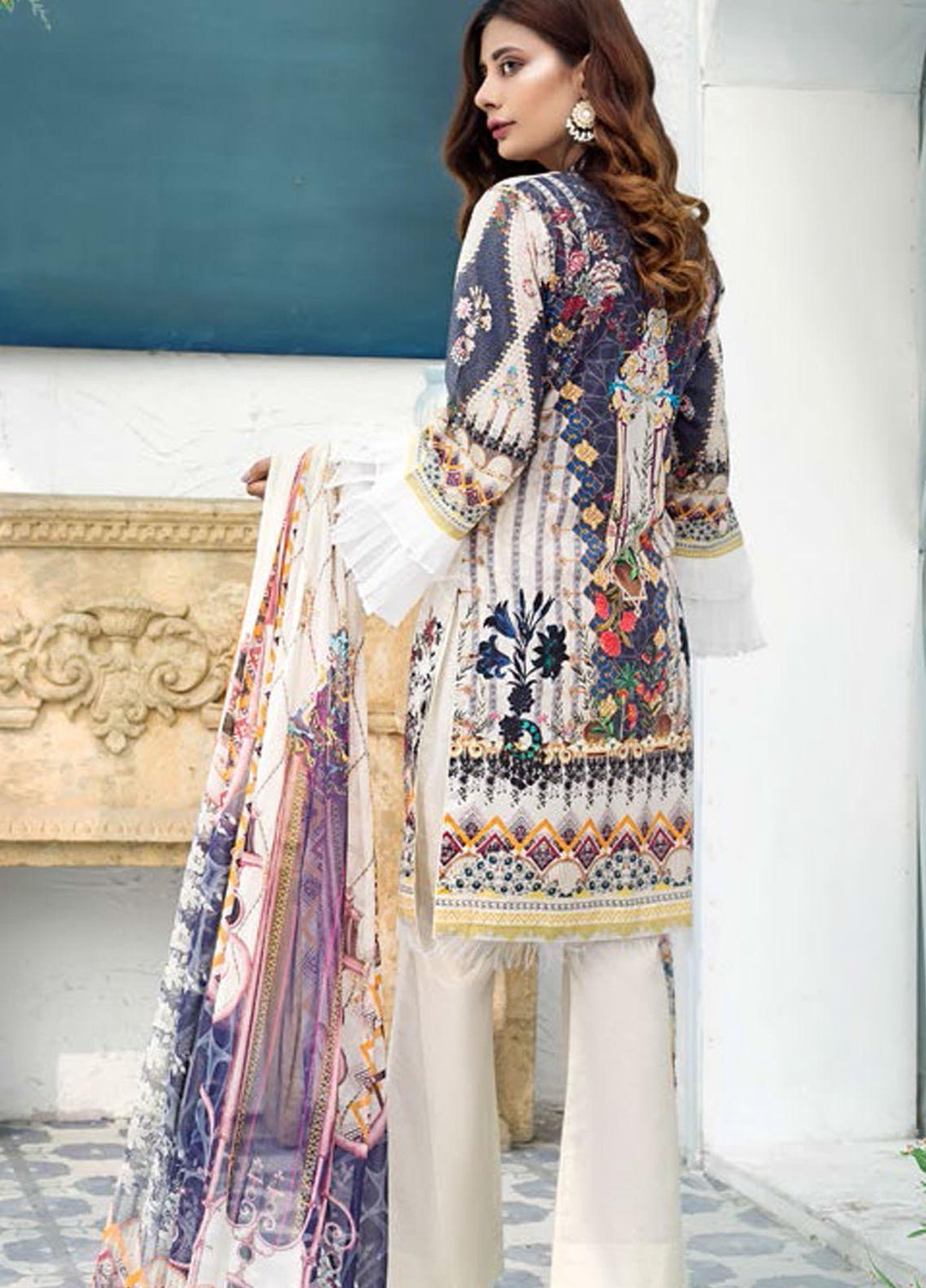 Sanoor by Noor Fatima Embroidered Lawn Suits Unstitched 3 Piece SN21SS D-268 - Summer Collection