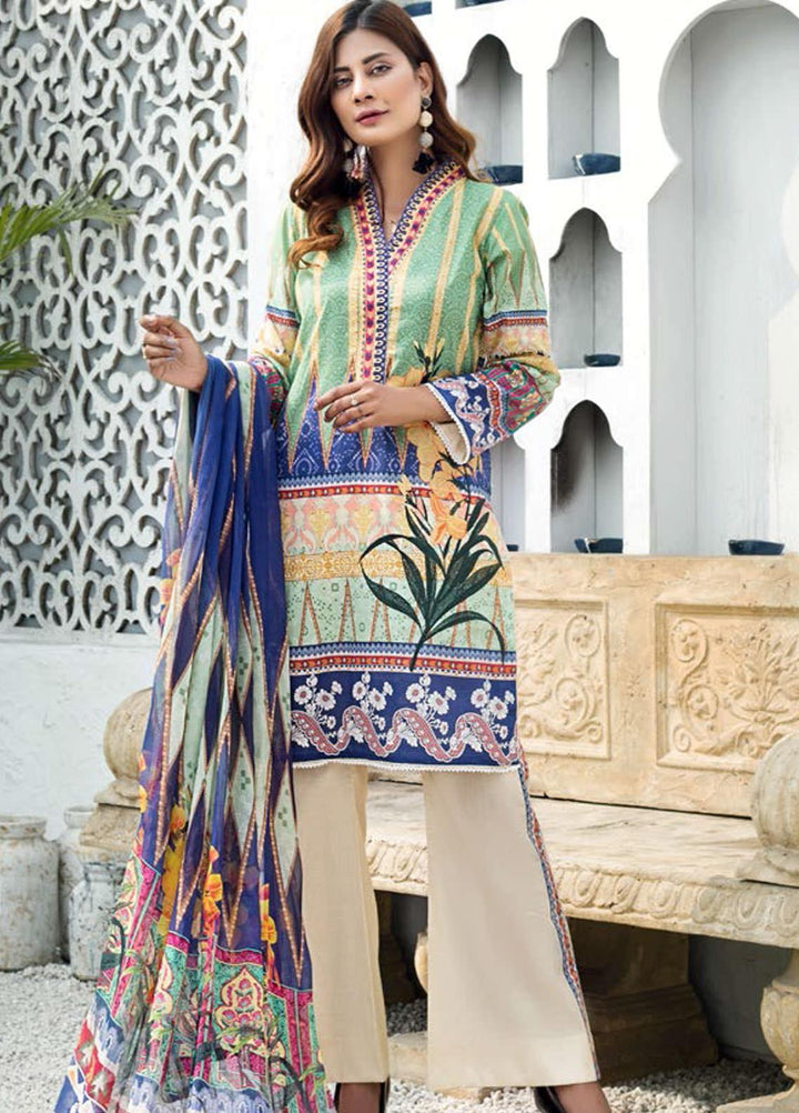 Sanoor by Noor Fatima Embroidered Lawn Suits Unstitched 3 Piece SN21SS D-269 - Summer Collection