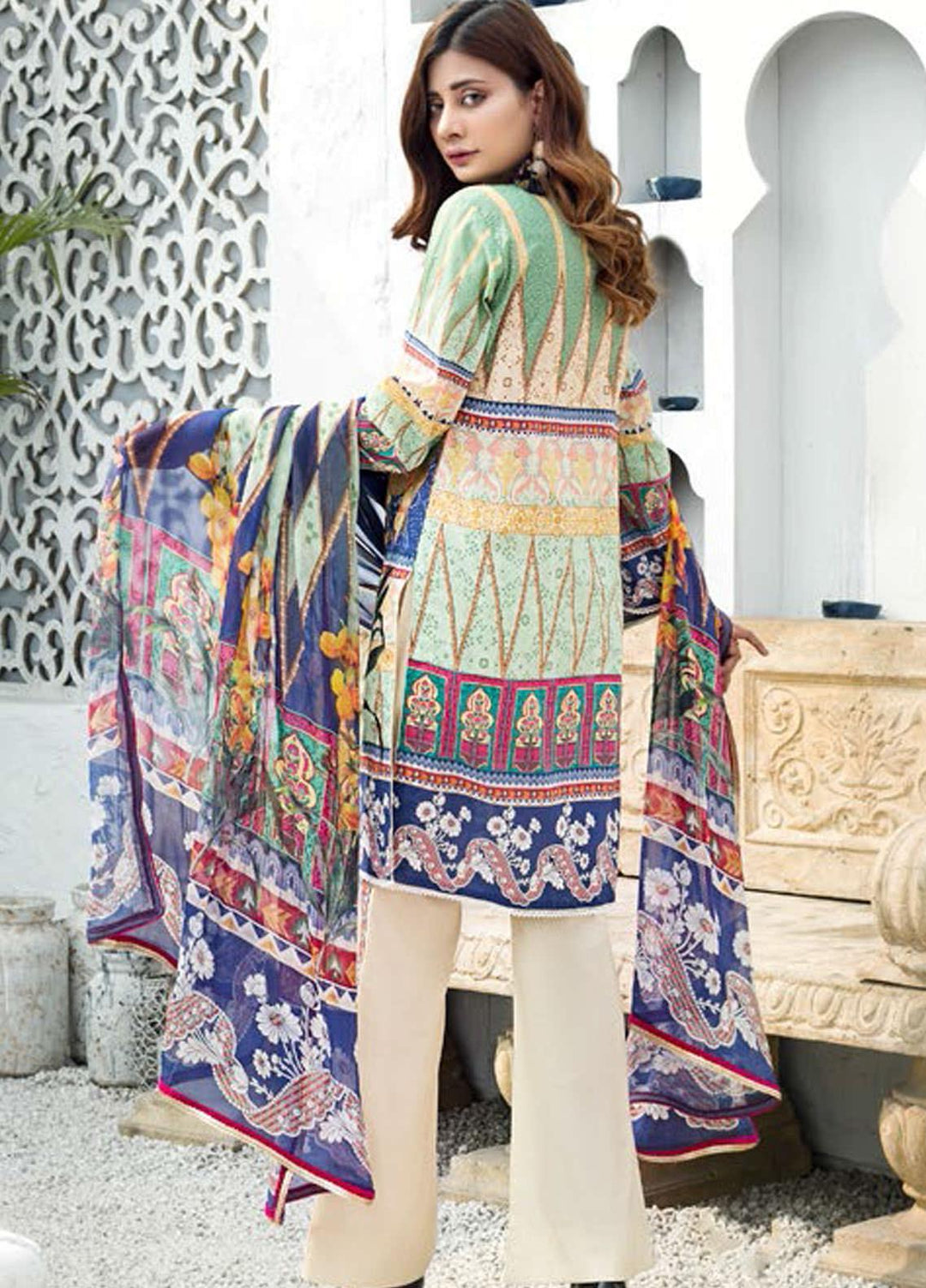 Sanoor by Noor Fatima Embroidered Lawn Suits Unstitched 3 Piece SN21SS D-269 - Summer Collection